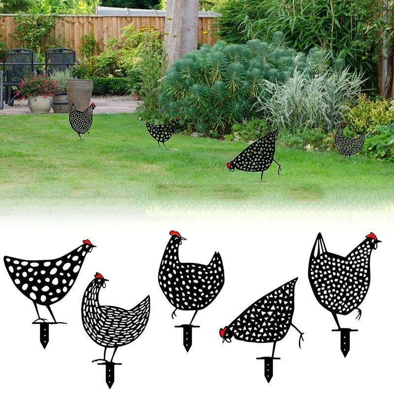 Garden Simulated Chicken Ornament - Image 7