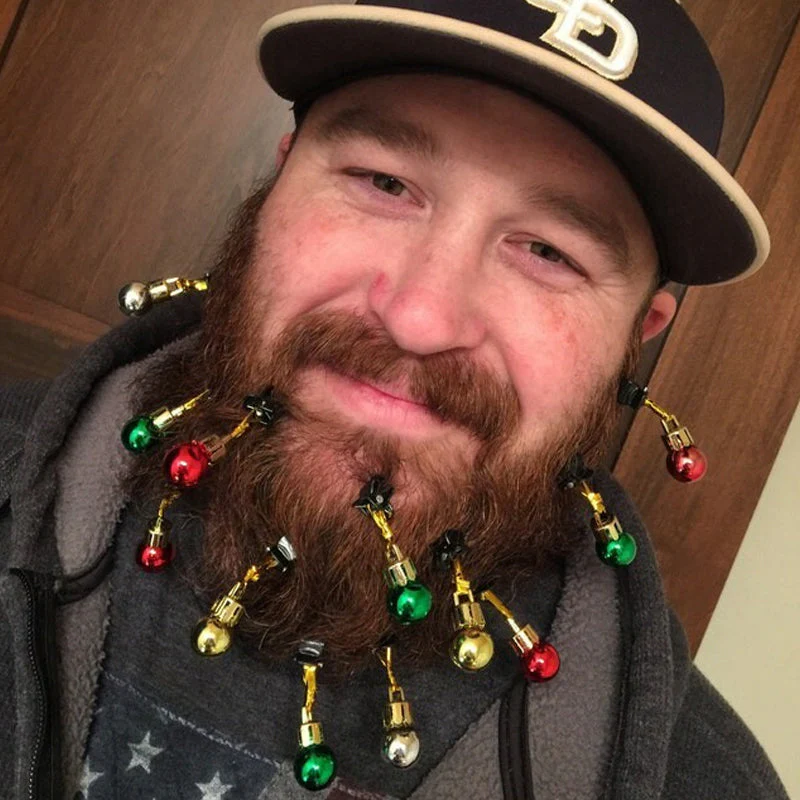 Glowing Beard Christmas Decoration Bells - Image 2