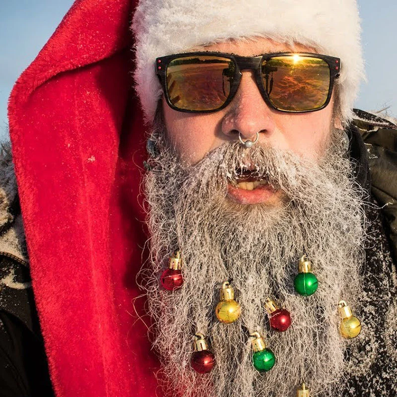 Glowing Beard Christmas Decoration Bells - Image 3