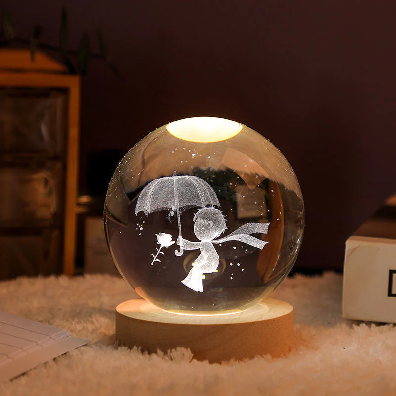 Glowing Crystal Ball Night Light - Image 6