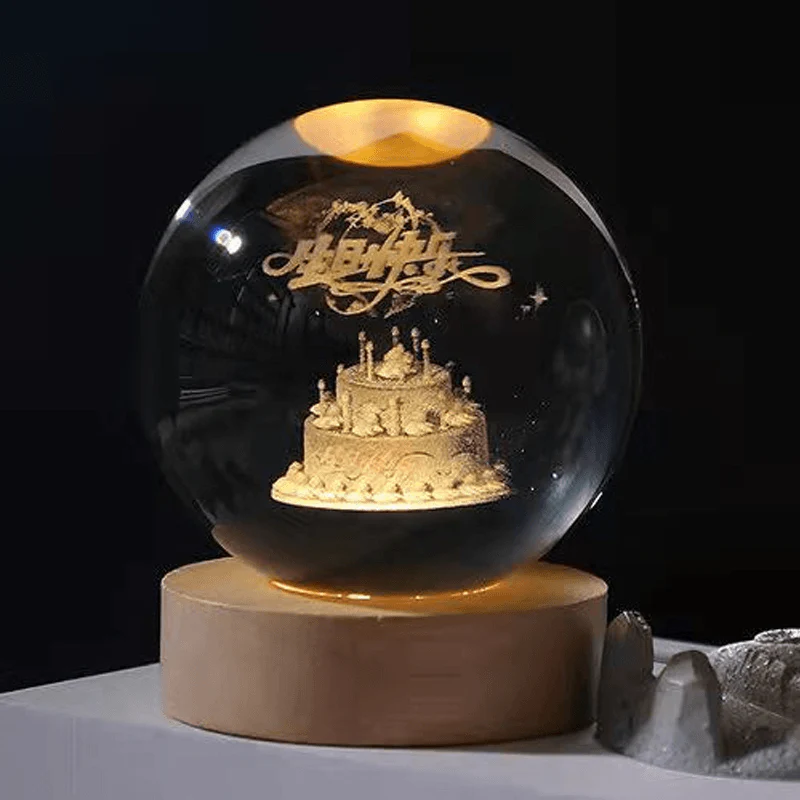 Glowing Crystal Ball Night Light - Image 8