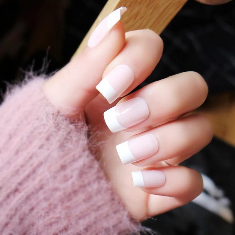 Glue-On French Manicure Nails Kit (100 pcs) - Image 6