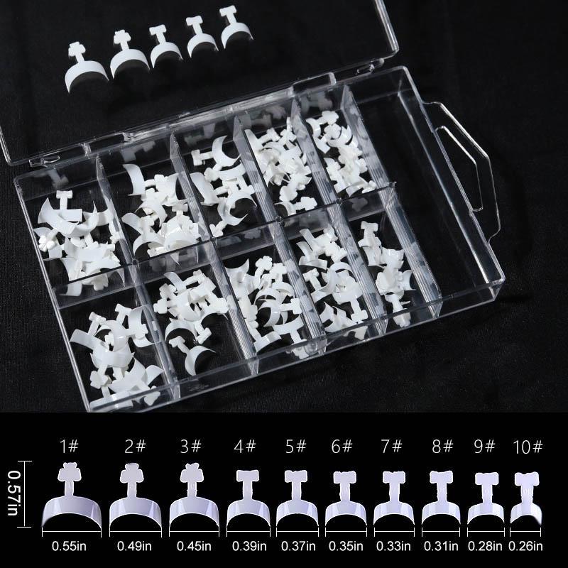 Glue-On French Manicure Nails Kit (100 pcs) - Image 7