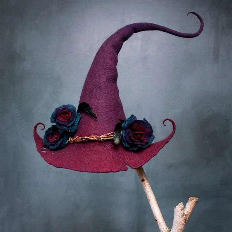 Halloween Party Felt Witch Hats - Image 6