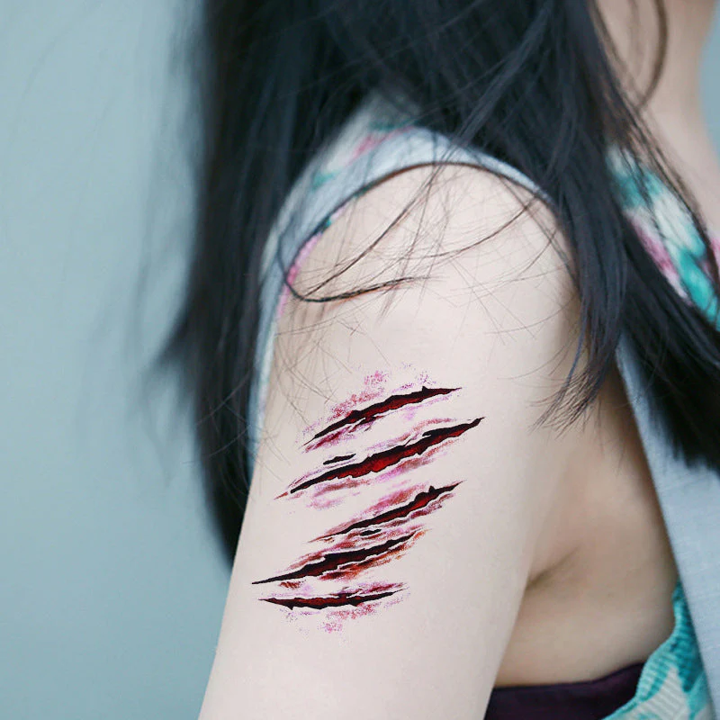 Halloween Prank Makeup Temporary Tattoo - Image 10