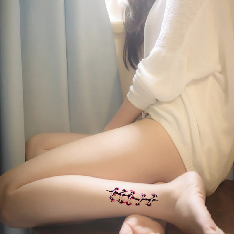 Halloween Prank Makeup Temporary Tattoo - Image 11