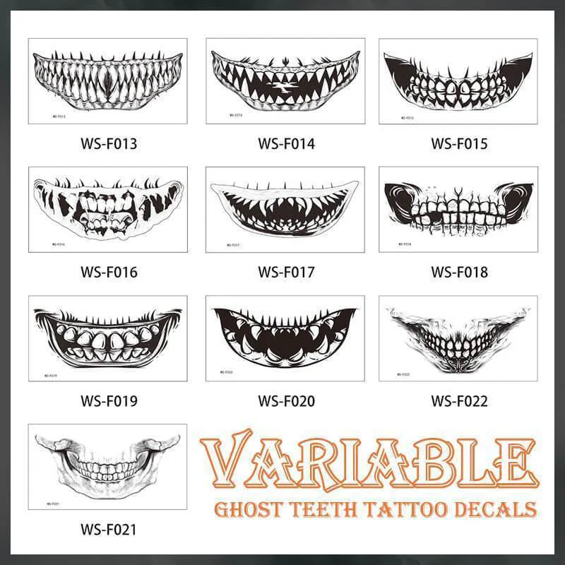 Halloween Prank Makeup Temporary Tattoo - Image 7