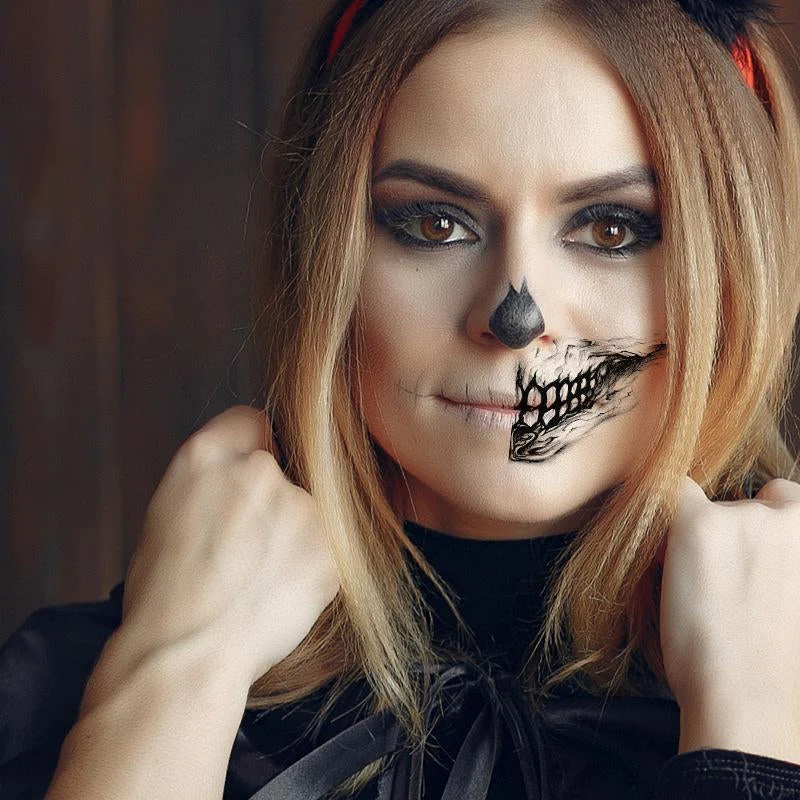 Halloween Prank Makeup Temporary Tattoo - Image 9