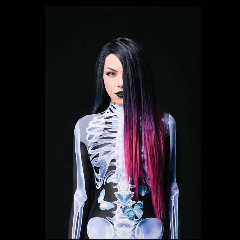 Halloween Sexy Skull Bodysuit - Image 2