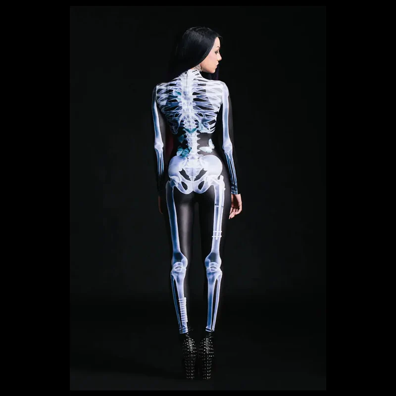 Halloween Sexy Skull Bodysuit - Image 8