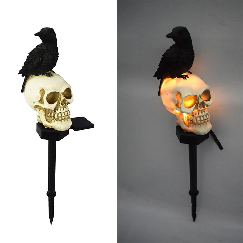 Halloween Solar Skull Crow Decorative Lights - Image 11