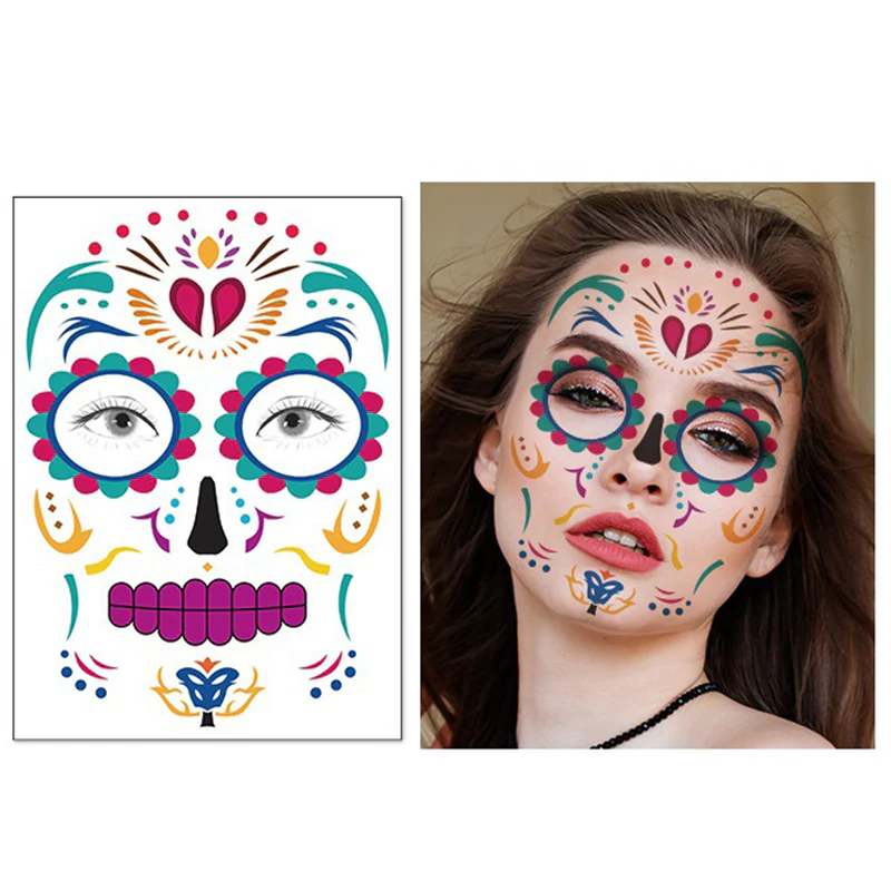 Halloween Waterproof Tattoo Sticker-Spooky Halloween Set - Image 4