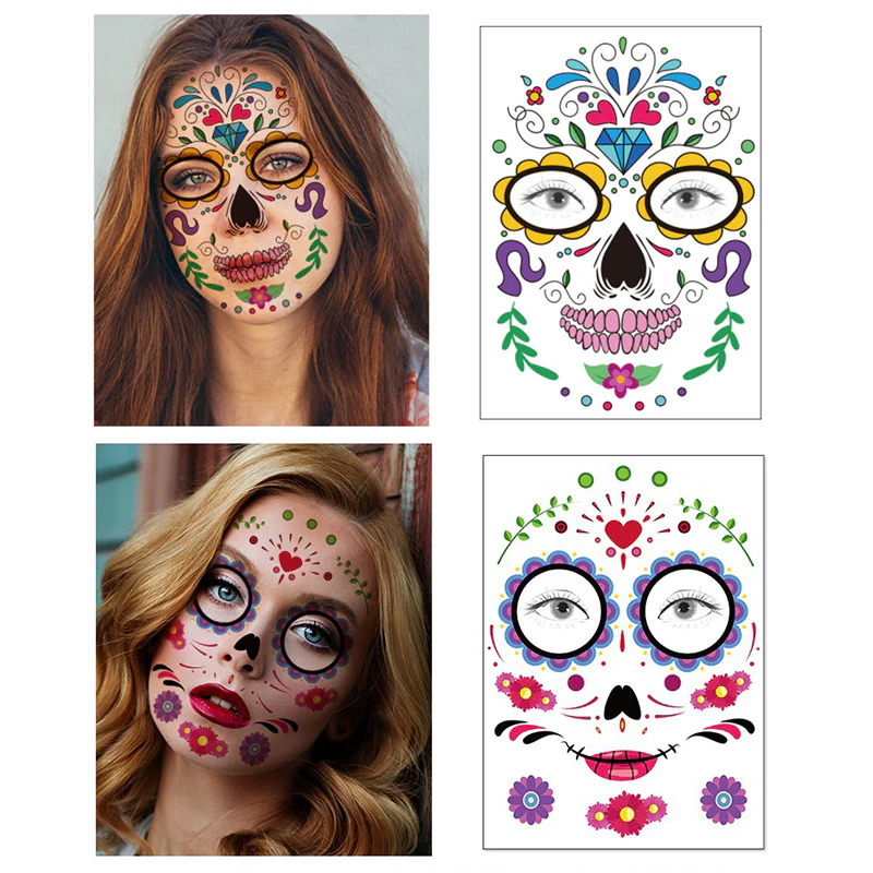 Halloween Waterproof Tattoo Sticker-Spooky Halloween Set - Image 5