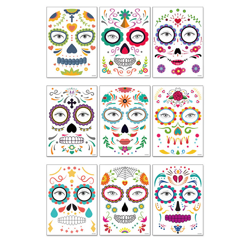 Halloween Waterproof Tattoo Sticker-Spooky Halloween Set - Image 6