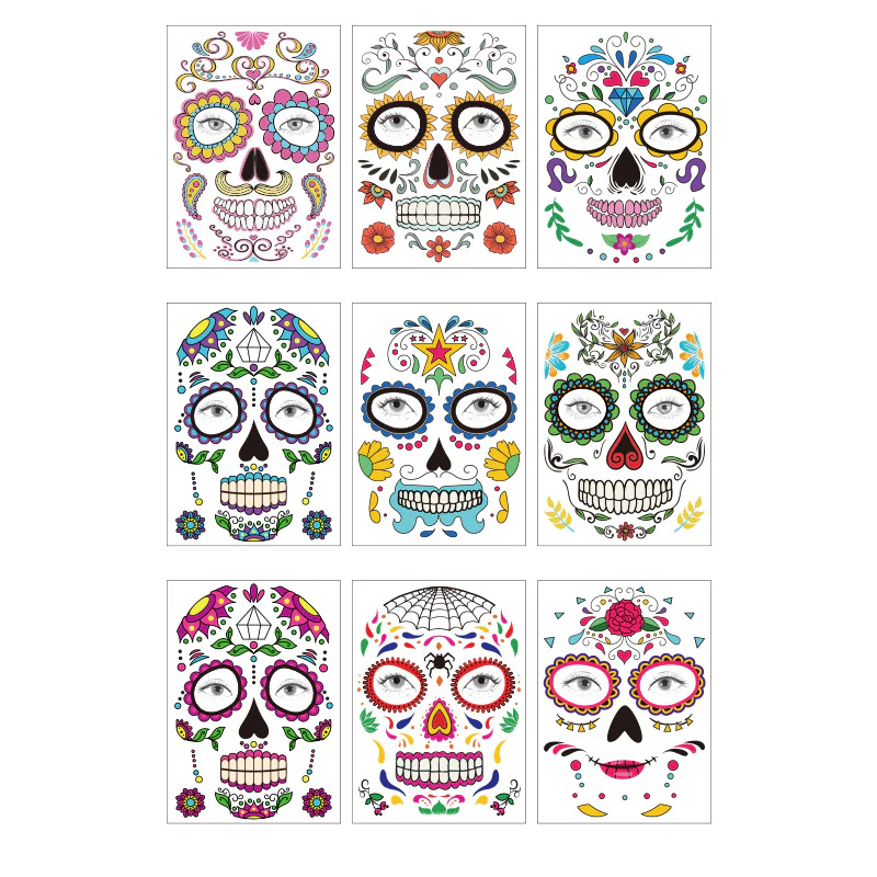 Halloween Waterproof Tattoo Sticker-Spooky Halloween Set - Image 7