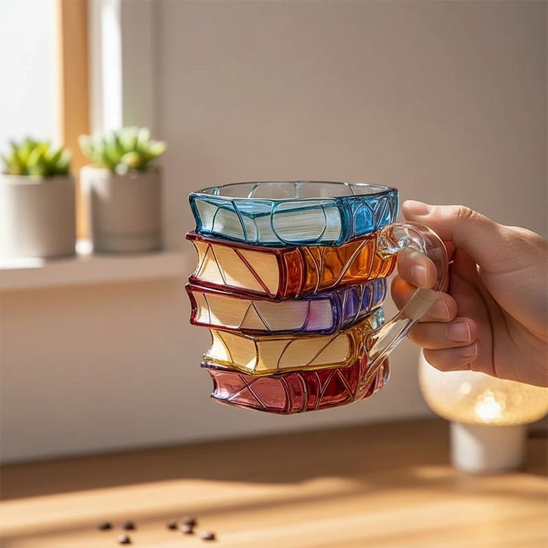 Hand-painted Book Coffee Cup - Image 5