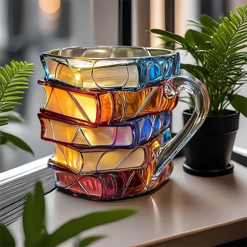 Hand-painted Book Coffee Cup - Image 7