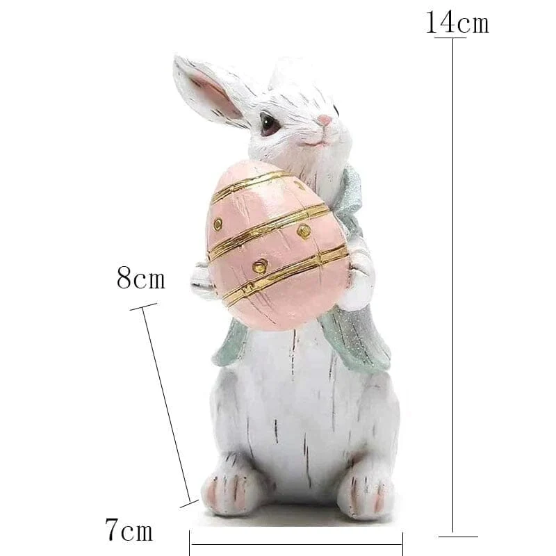 Handmade Easter Rabbit Figurines - Image 10