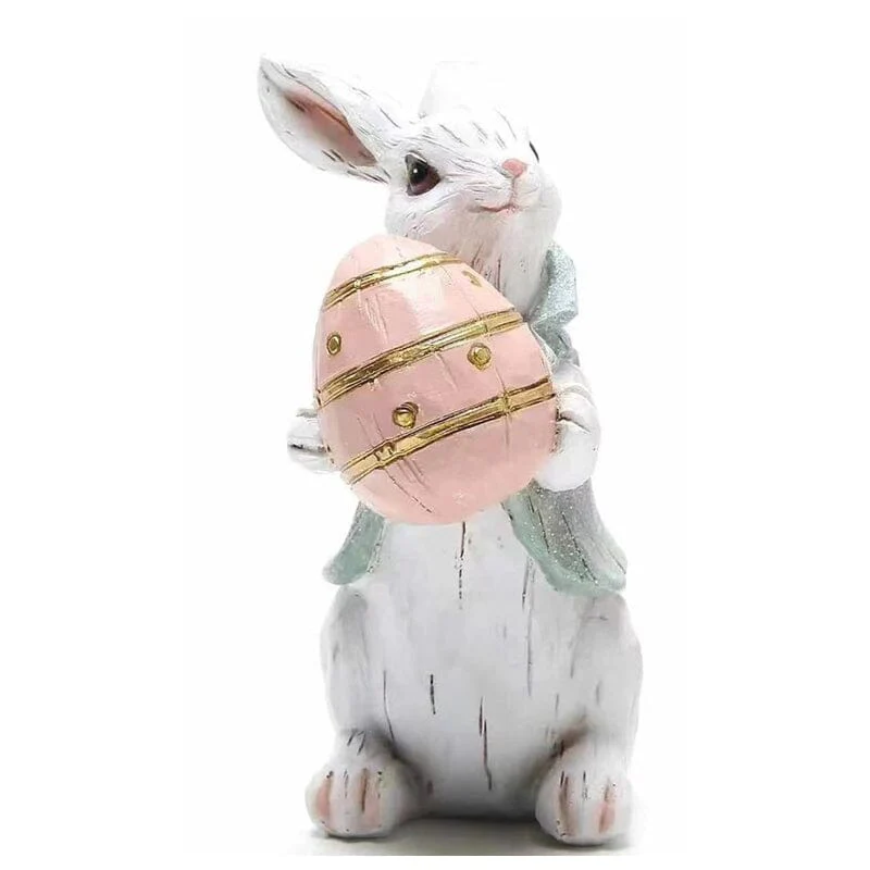 Handmade Easter Rabbit Figurines - Image 12