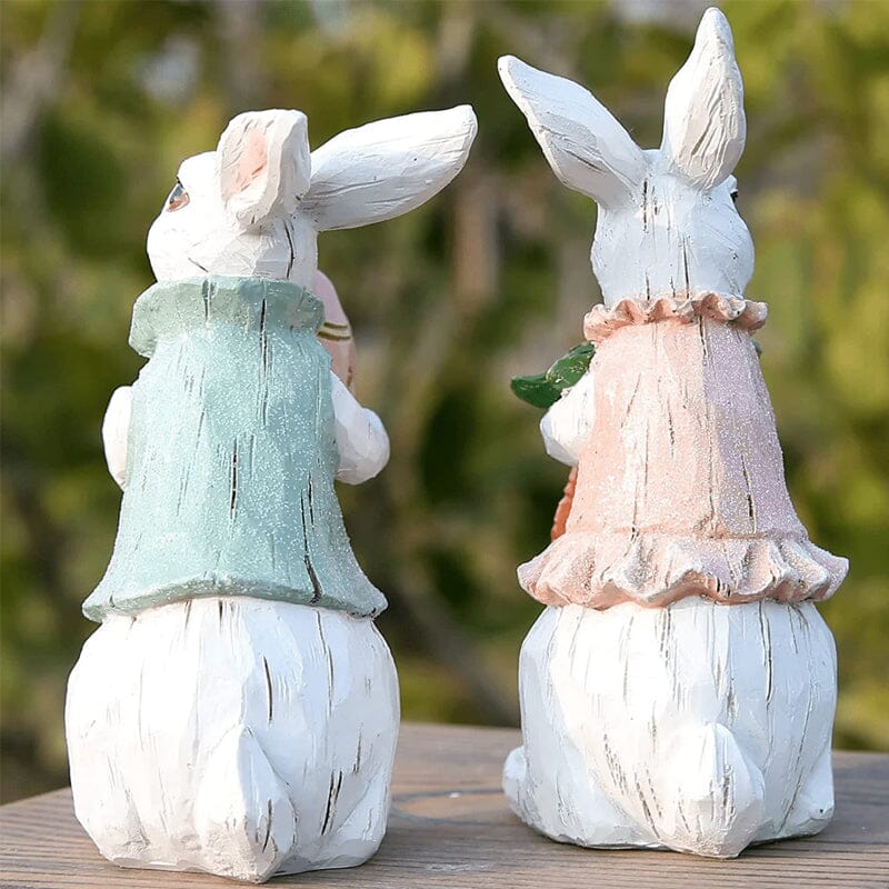 Handmade Easter Rabbit Figurines - Image 5