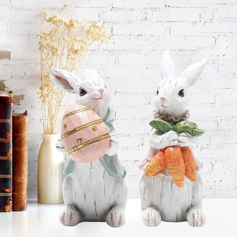 Handmade Easter Rabbit Figurines - Image 7