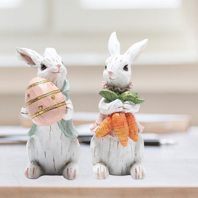 Handmade Easter Rabbit Figurines - Image 9
