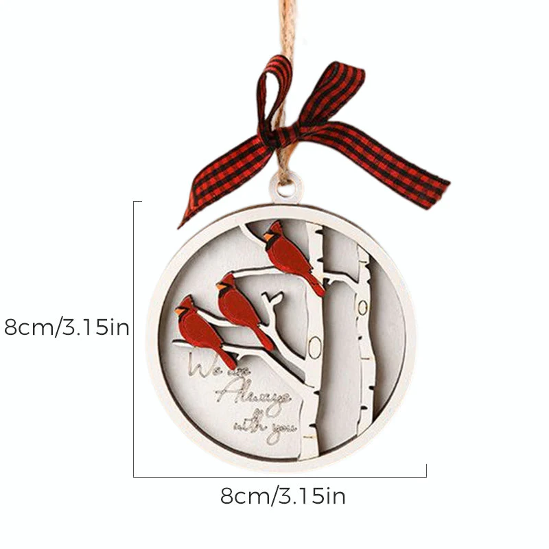 Handmade Memorial Ornament with Cardinals - Image 10