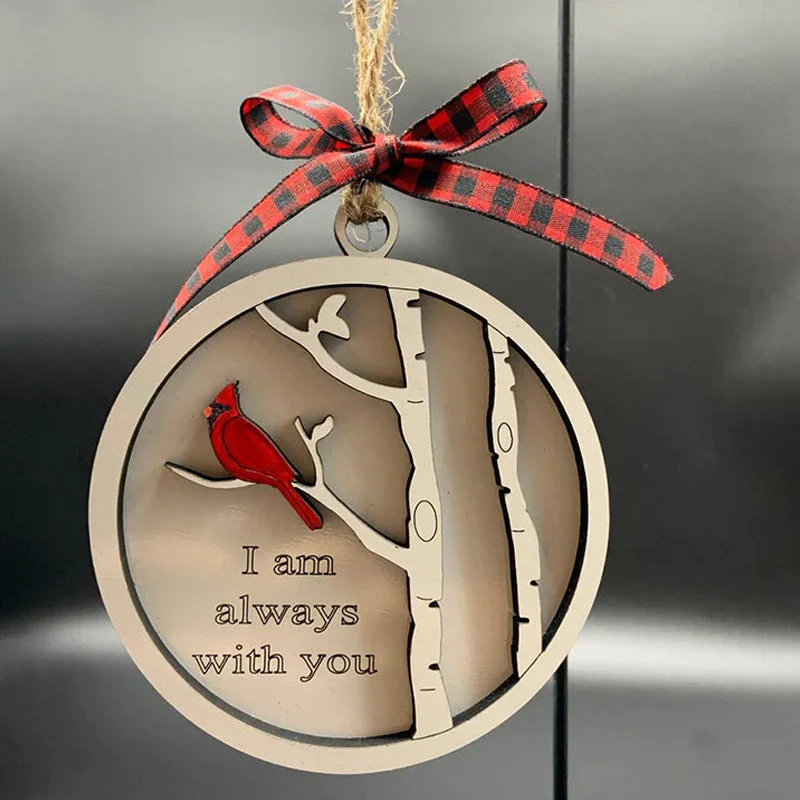 Handmade Memorial Ornament with Cardinals - Image 3