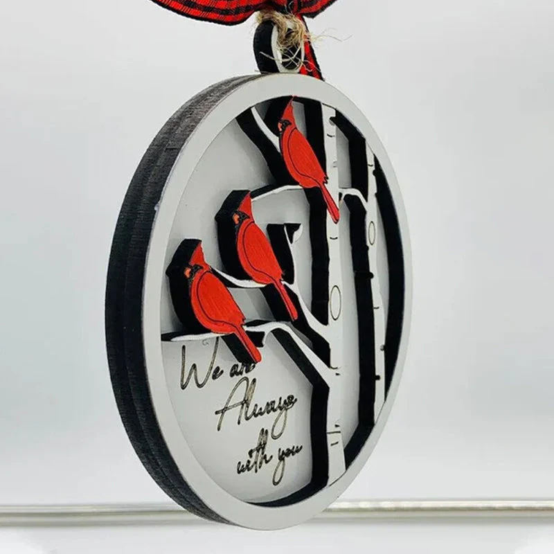 Handmade Memorial Ornament with Cardinals - Image 5