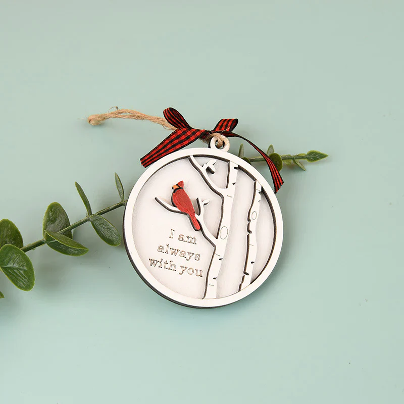 Handmade Memorial Ornament with Cardinals - Image 6