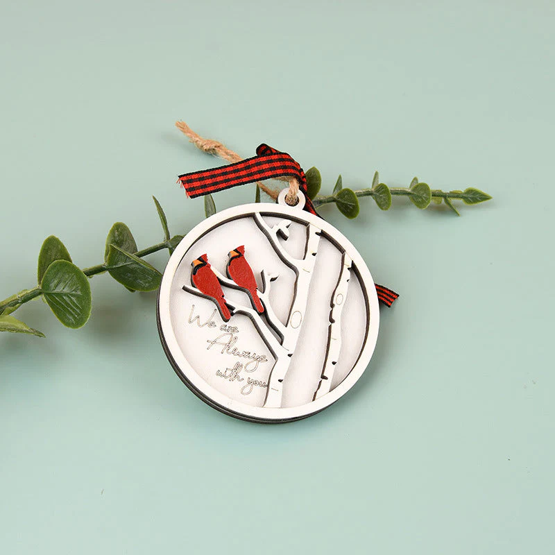 Handmade Memorial Ornament with Cardinals - Image 7