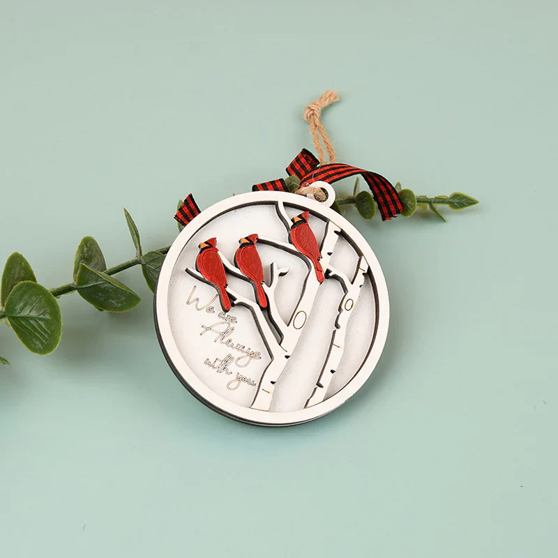 Handmade Memorial Ornament with Cardinals - Image 8