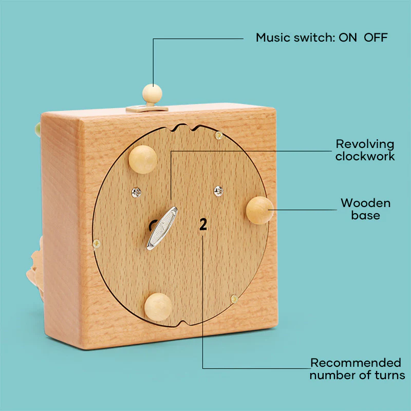 Handmade Wooden Rotating Music Boxes - Image 7
