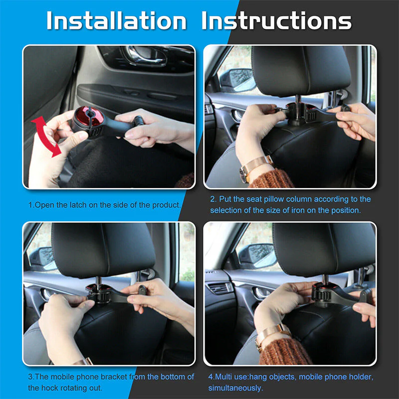 Headrest Bracket Car Hook - Image 11