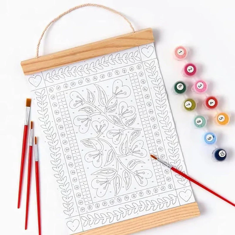 Hearts in Full Bloom Paint by Number Kit - Image 11
