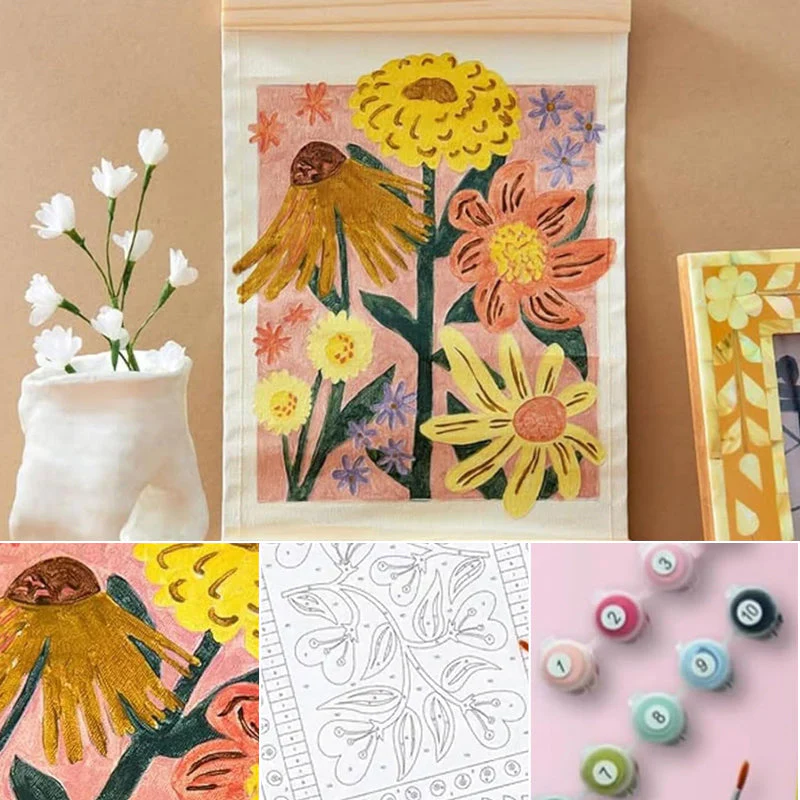 Hearts in Full Bloom Paint by Number Kit - Image 12