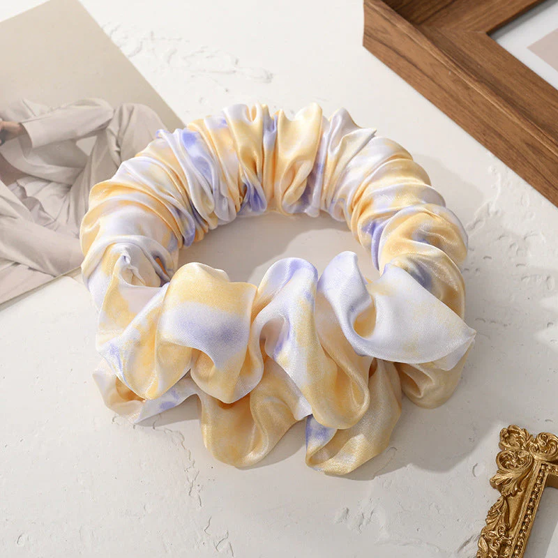 Heatless Hair Curling Double Scrunchie - Image 3