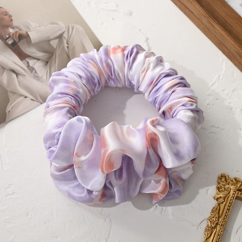 Heatless Hair Curling Double Scrunchie - Image 4
