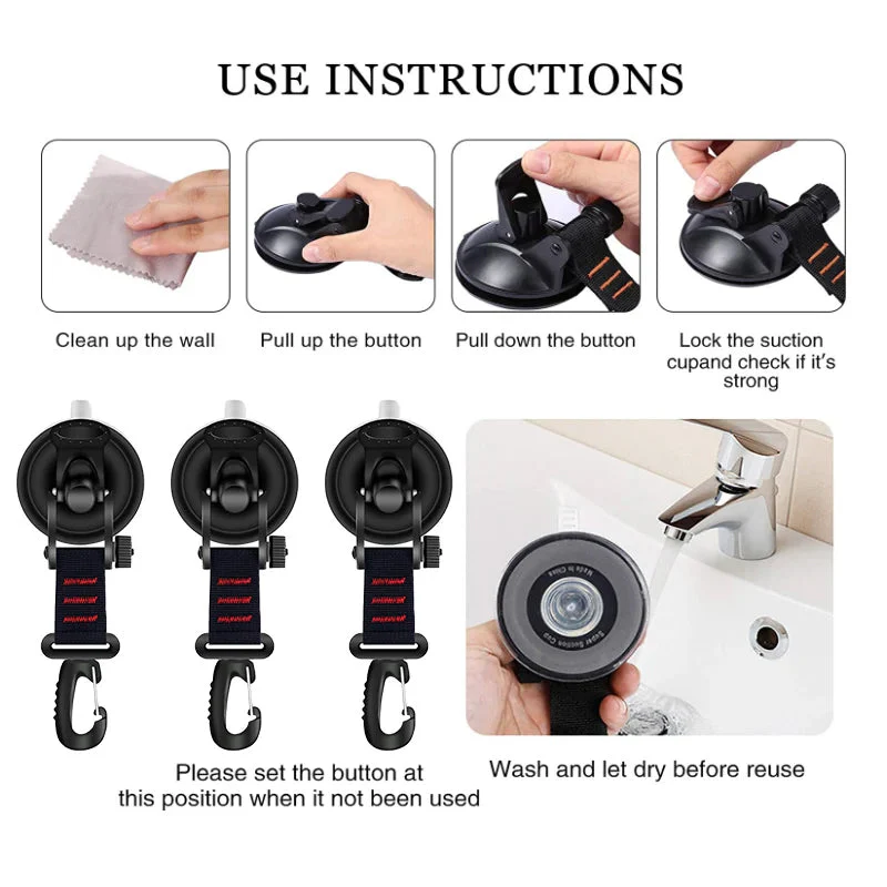 Heavy Duty Vacuum Suction Cup with Hook - Image 3