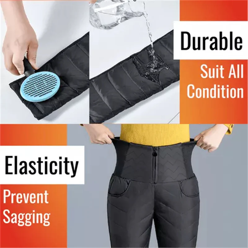 High Waist Light Down Pants - Image 3