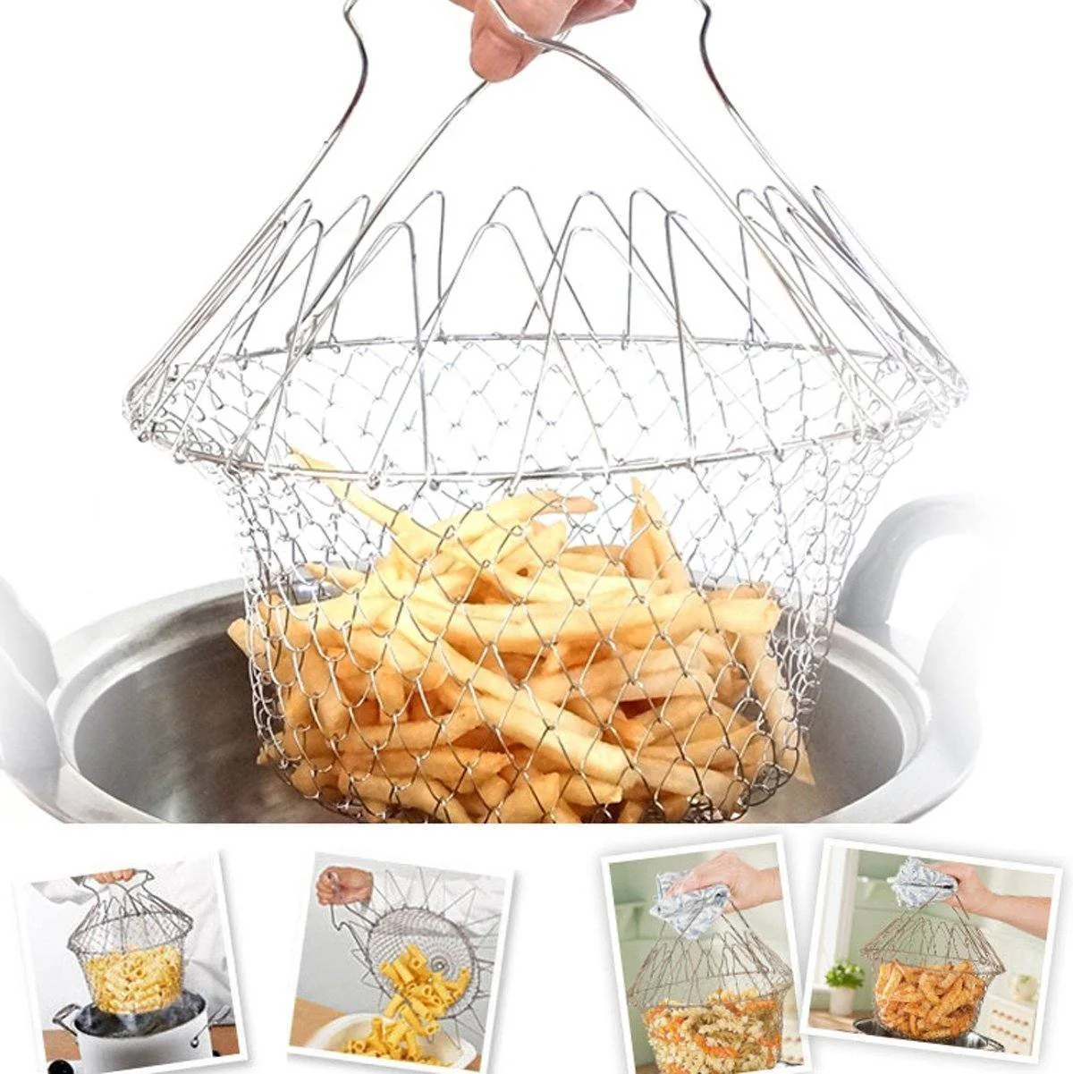 Hirundo Stainless Steel Chef Basket - Image 4