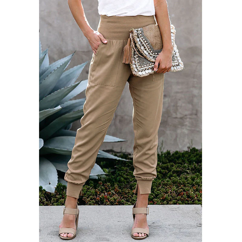 Hot and Bothered Pocketed Cotton Joggers - Image 3
