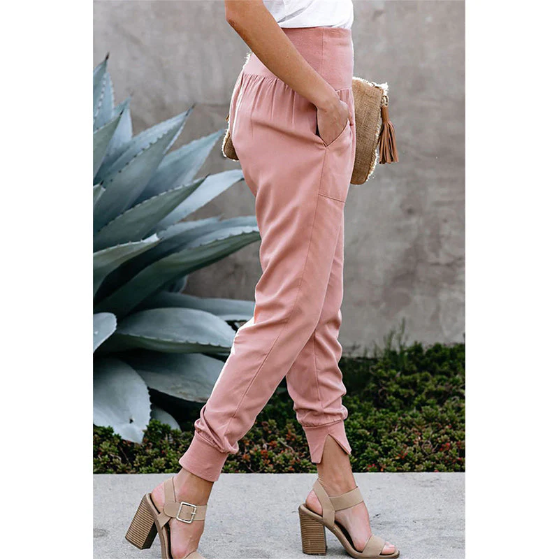 Hot and Bothered Pocketed Cotton Joggers - Image 4