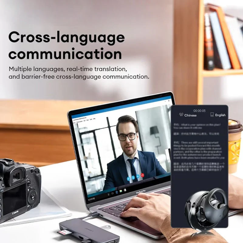 HY-T26 Pro Wireless Bluetooth Translation Earbuds - Image 4