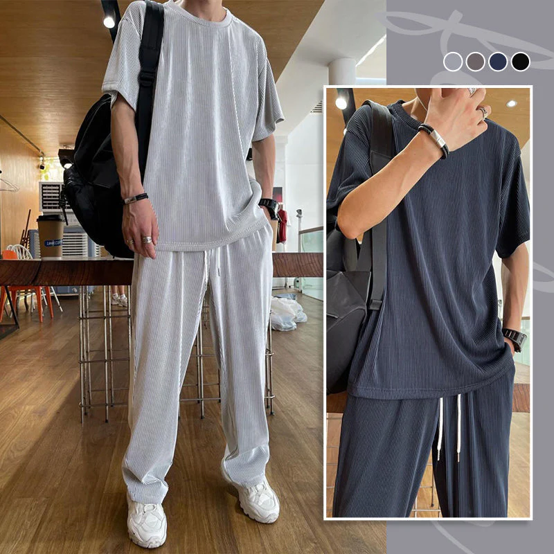 Ice Silk Male Casual Suit - Image 10