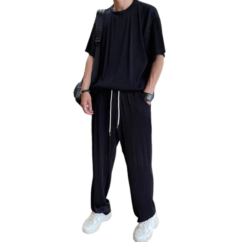 Ice Silk Male Casual Suit - Image 11
