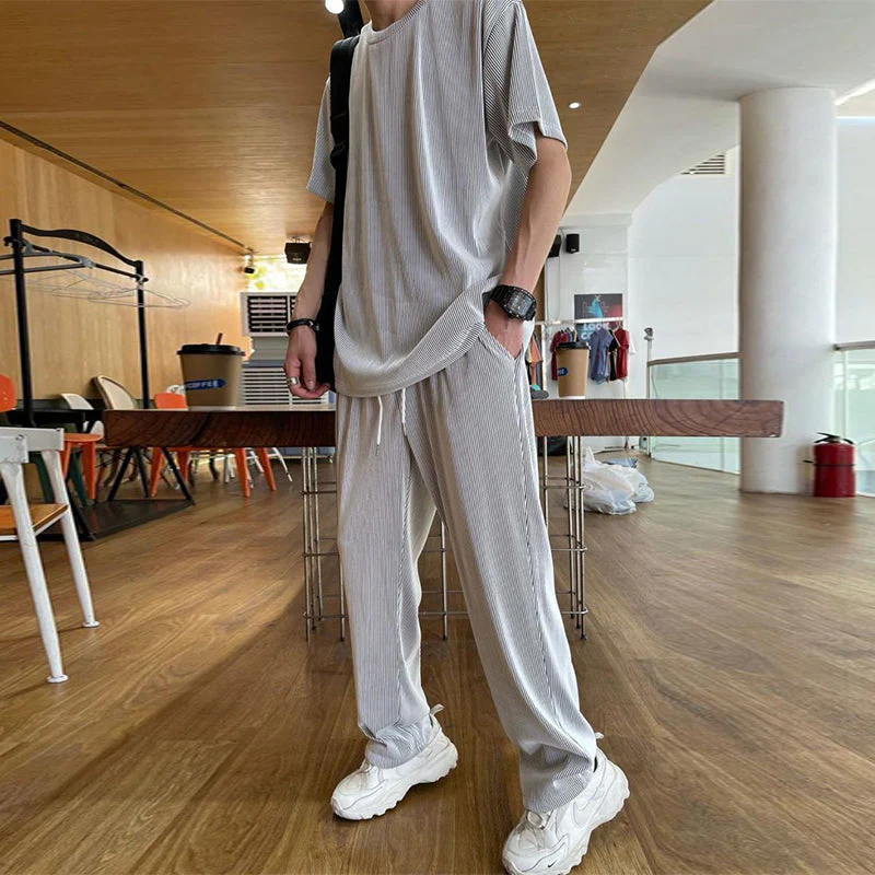 Ice Silk Male Casual Suit - Image 12