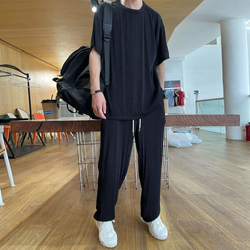 Ice Silk Male Casual Suit - Image 13