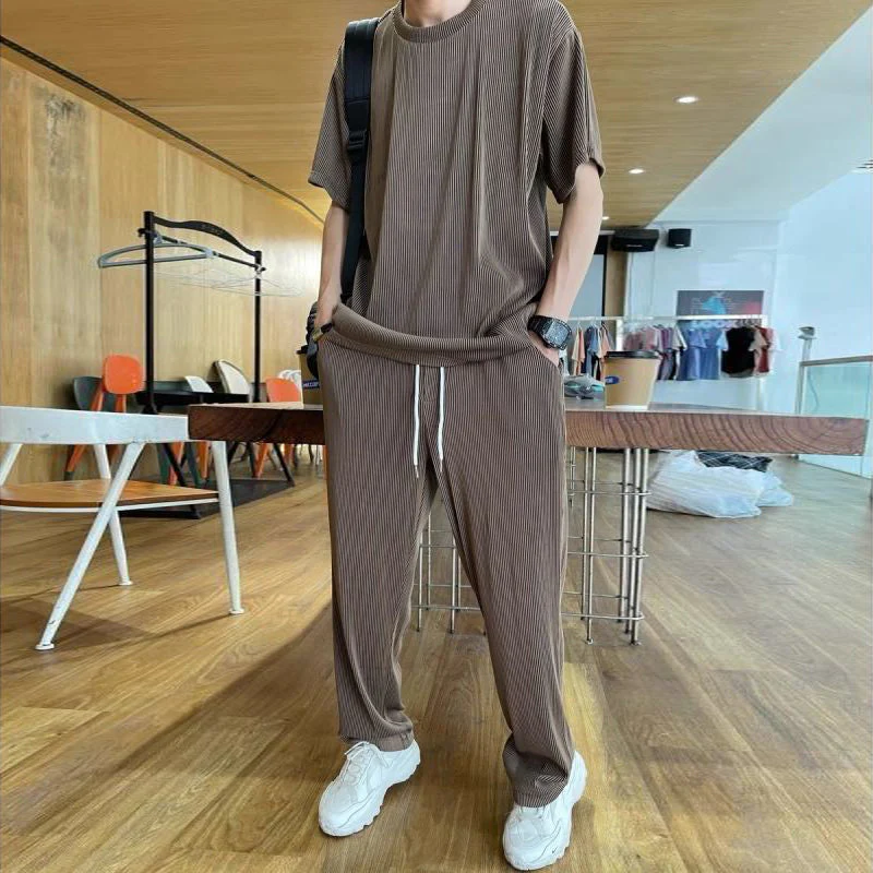 Ice Silk Male Casual Suit - Image 15