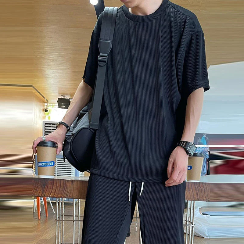 Ice Silk Male Casual Suit - Image 5